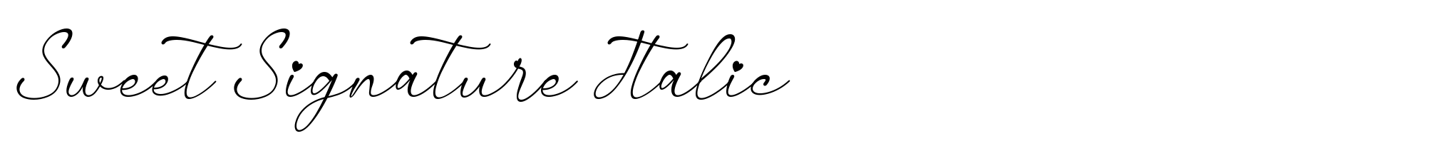 Sweet Signature Italic image